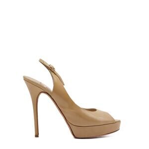 Jimmy Choo Vita Slingback Peep Toe Pumps Size 40.5
